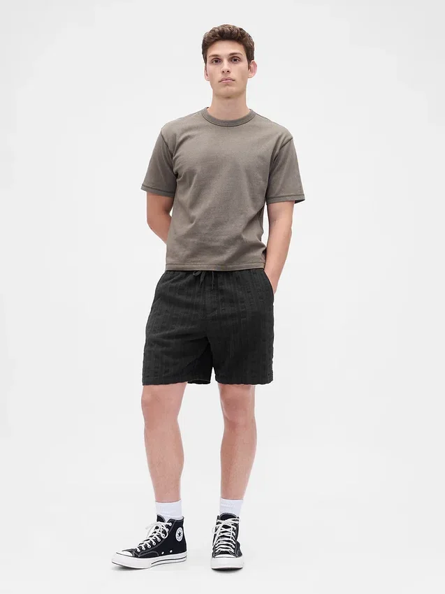 Shorts « Easy » texturé de 7"
