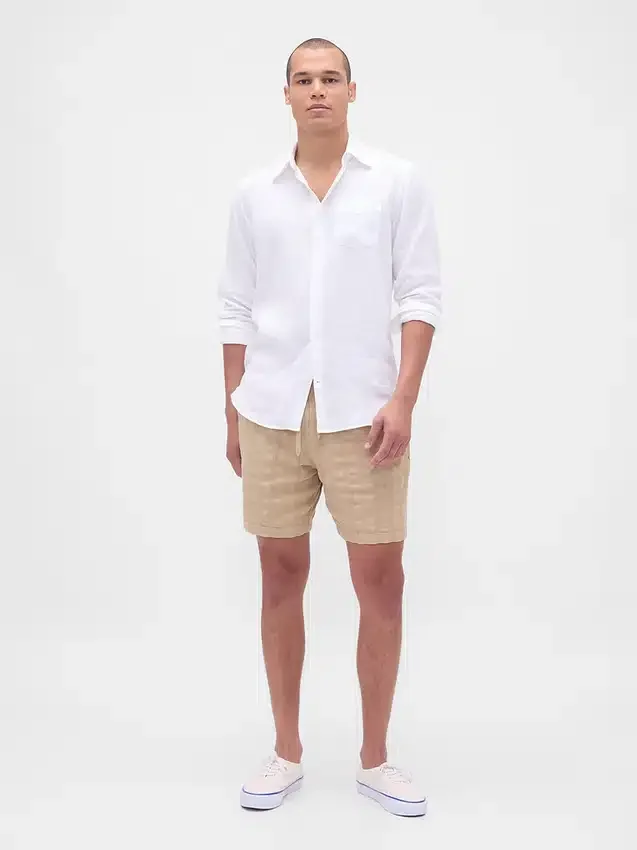 Shorts « Easy » texturé de 7"