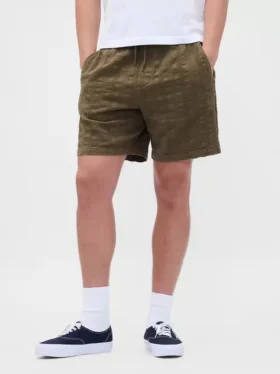 Shorts « Easy » texturé de 7″