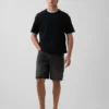 Shorts en denim ample de 10,5"