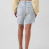 Shorts en denim ample à taille mi-haute
