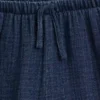 Shorts en denim de gaze de coton pour enfant à volants
