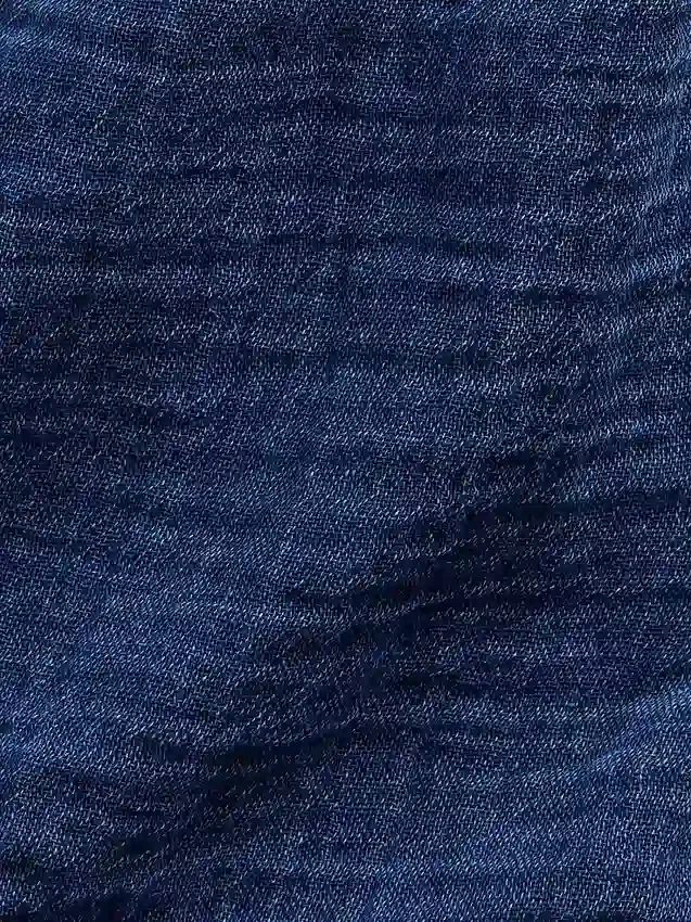 Shorts en denim de gaze de coton pour enfant à volants