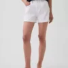 Shorts en denim droit décontracté à taille haute de 3,5"
