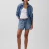Shorts en denim « Easy » taille basse de 3,5”