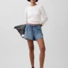 Shorts en denim « Easy » taille basse de 3,5”