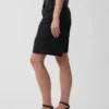 Shorts en denim long à taille mi-haute de 11"