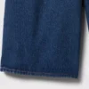Shorts en denim long à taille mi-haute de 11"