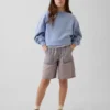 Shorts en denim longline à taille basse pour enfants