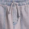 Shorts en denim longline à taille basse pour enfants
