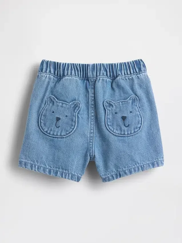 Shorts en denim à poches « Baby Brannan Bear » à enfiler
