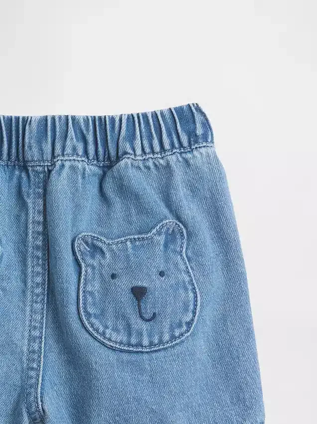 Shorts en denim à poches « Baby Brannan Bear » à enfiler