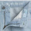 Shorts en denim à rayures et taille basse pour enfant