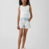 Shorts en denim « Stride » à taille basse pour enfants, brodés d’un citron