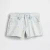Shorts en denim « Stride » à taille basse pour enfants, brodés d’un citron