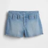 Shorts en denim taille basse 3"