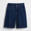 Shorts en denim taille basse allongé pour enfant