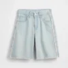 Shorts en denim taille basse allongé pour enfant
