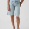 Shorts en denim taille basse allongé pour enfant