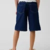 Shorts en denim taille basse allongé pour enfant