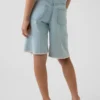Shorts en denim taille basse allongé pour enfant