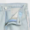 Shorts en denim taille basse allongé pour enfant