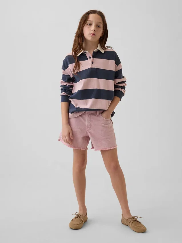 Shorts en denim taille basse pour enfant