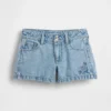 Shorts en denim taille basse pour enfant