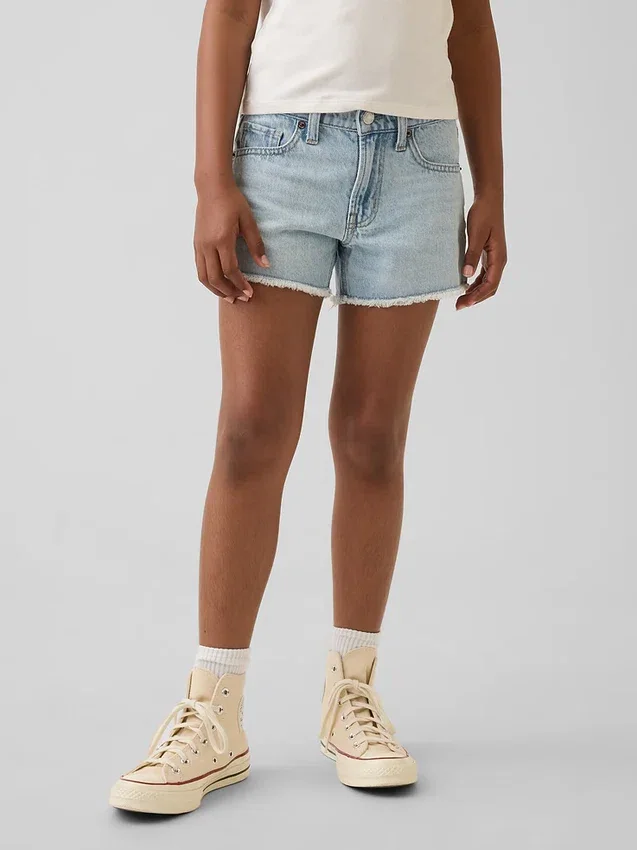 Shorts en denim taille basse pour enfant