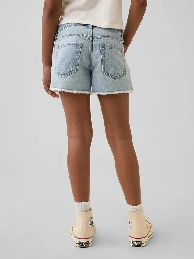 Shorts en denim taille basse pour enfant