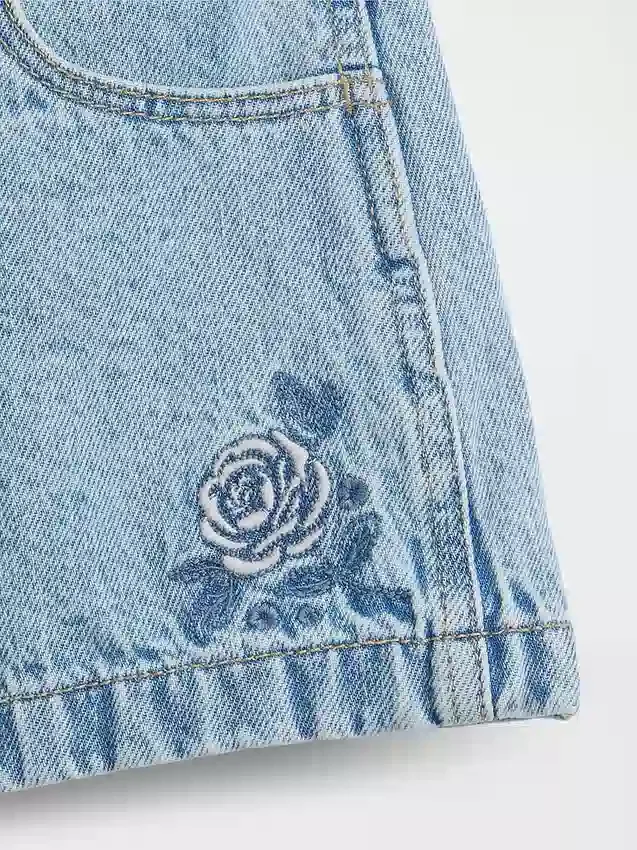 Shorts en denim taille basse pour enfant