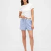 Shorts en flanelle avec logo