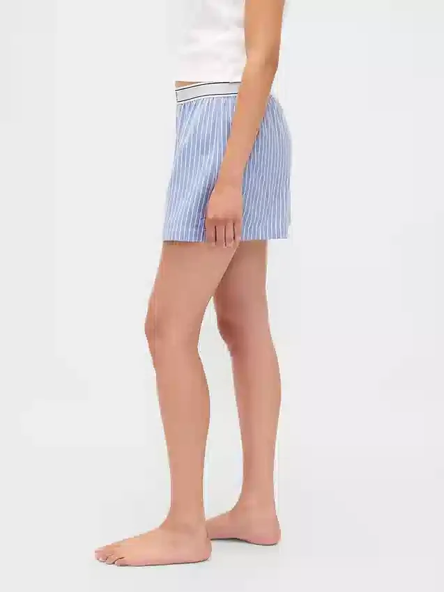 Shorts en flanelle avec logo