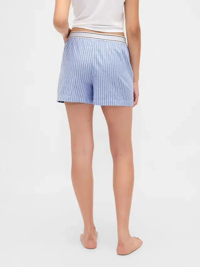 Shorts en flanelle avec logo
