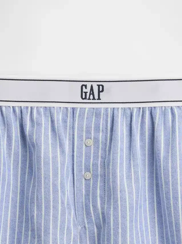 Shorts en flanelle avec logo