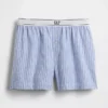 Shorts en flanelle avec logo