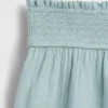 Shorts en gaze de coton pour enfant à ourlet papillon
