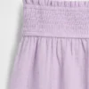 Shorts en gaze de coton pour enfant à ourlet papillon