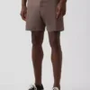 Shorts en lin et coton de 7,5"