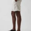 Shorts en lin et coton de 7,5"