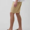 Shorts en lin et coton de 7,5"
