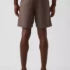 Shorts en lin et coton de 7,5"