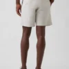 Shorts en lin et coton de 7,5"