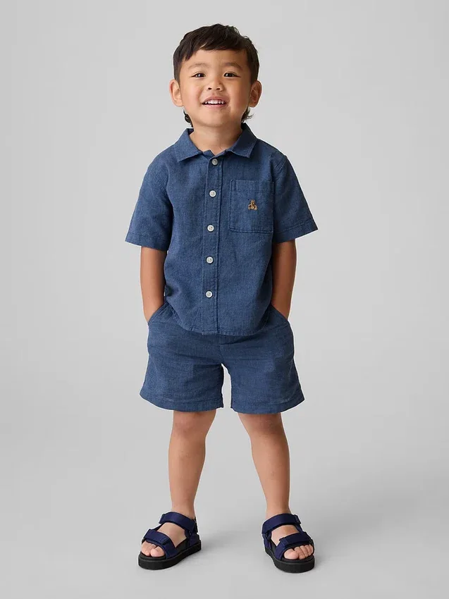 Shorts en lin et coton pour Bébé & Enfant