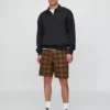 Shorts en toile à carreaux