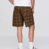 Shorts en toile à carreaux