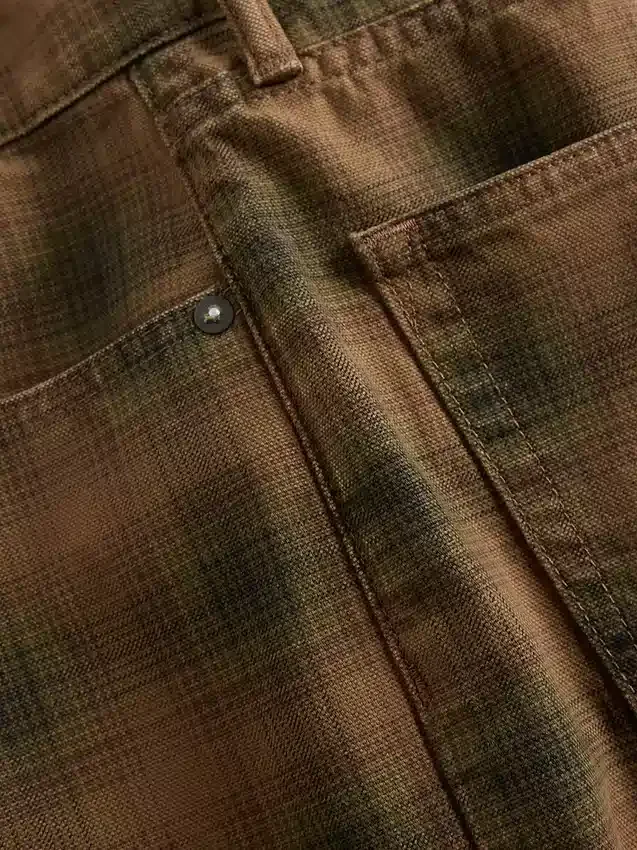 Shorts en toile à carreaux