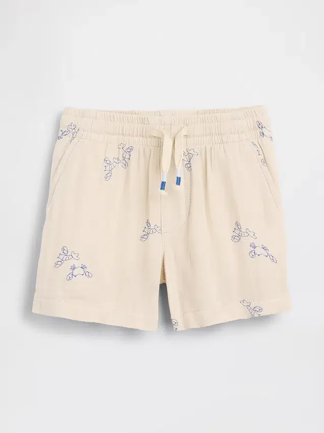 Shorts à enfiler en gaze de coton imprimée pour Bébé & Enfant
