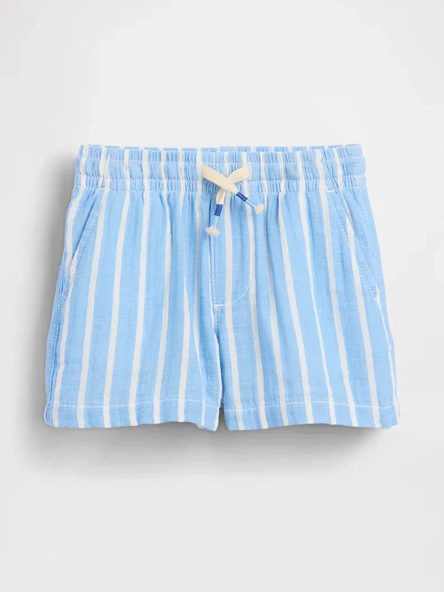 Shorts à enfiler en gaze de coton imprimée pour Bébé & Enfant