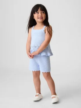 Shorts à enfiler festonnés en crochet pour Bébé & Enfant